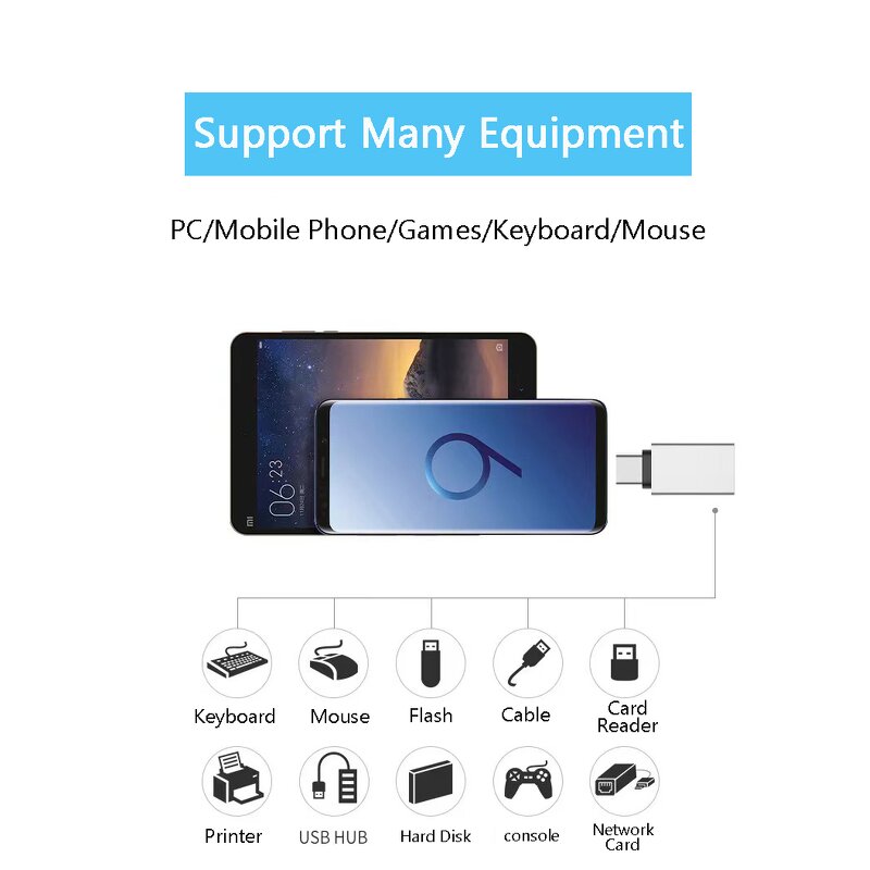 OTG Adapter - Manufacturer Type-C Male to USB 3.0 Female Fast Charging