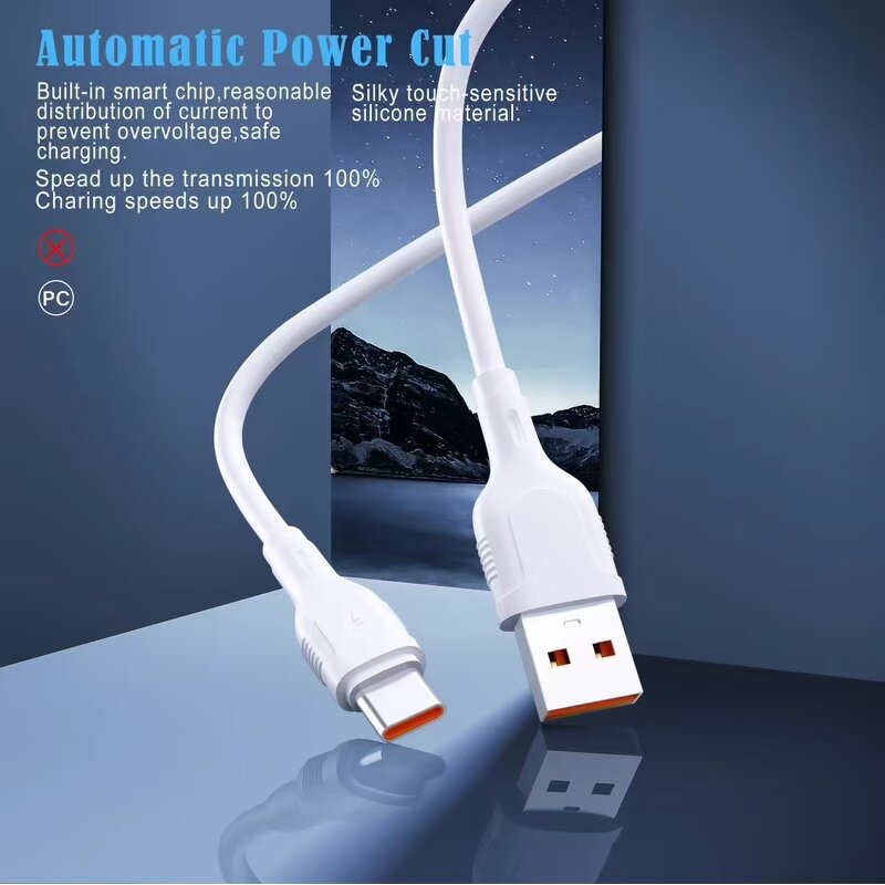 Cable - Manufacturer USB TPE Jacket Micro USB-C Type-C Pure Copper for iPhone