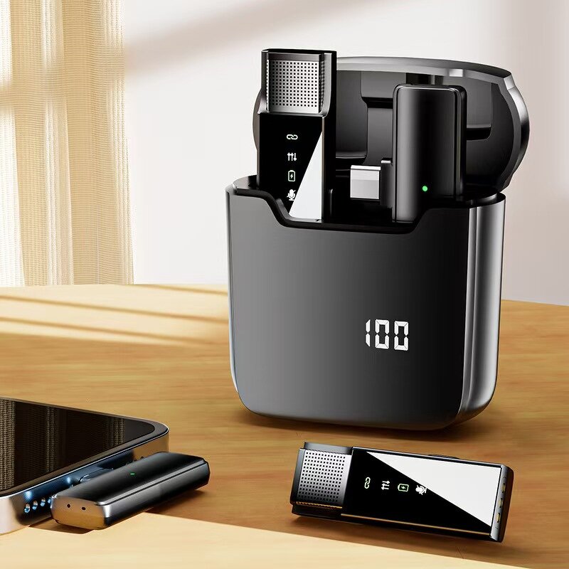 Microphone - Manufacturer Small Plug and Play Dual Android Type c Live Broadcast