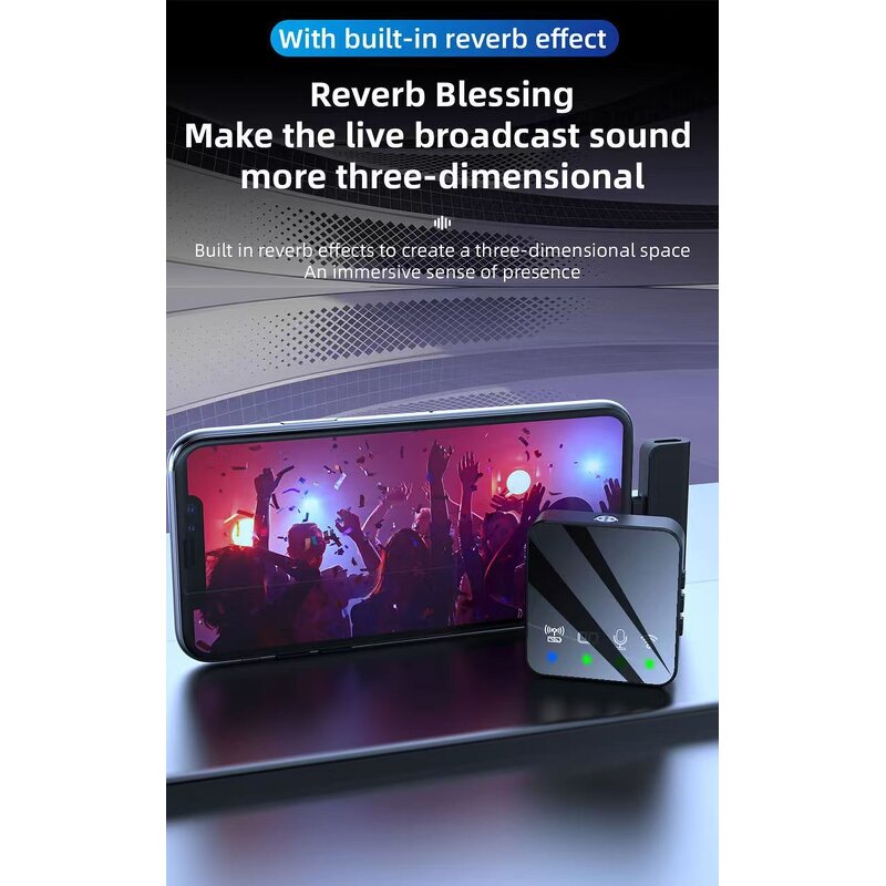 Microphone - Manufacturer R10 Mini Lapel 1Mic/2MIC Wireless Stereo for Interviews