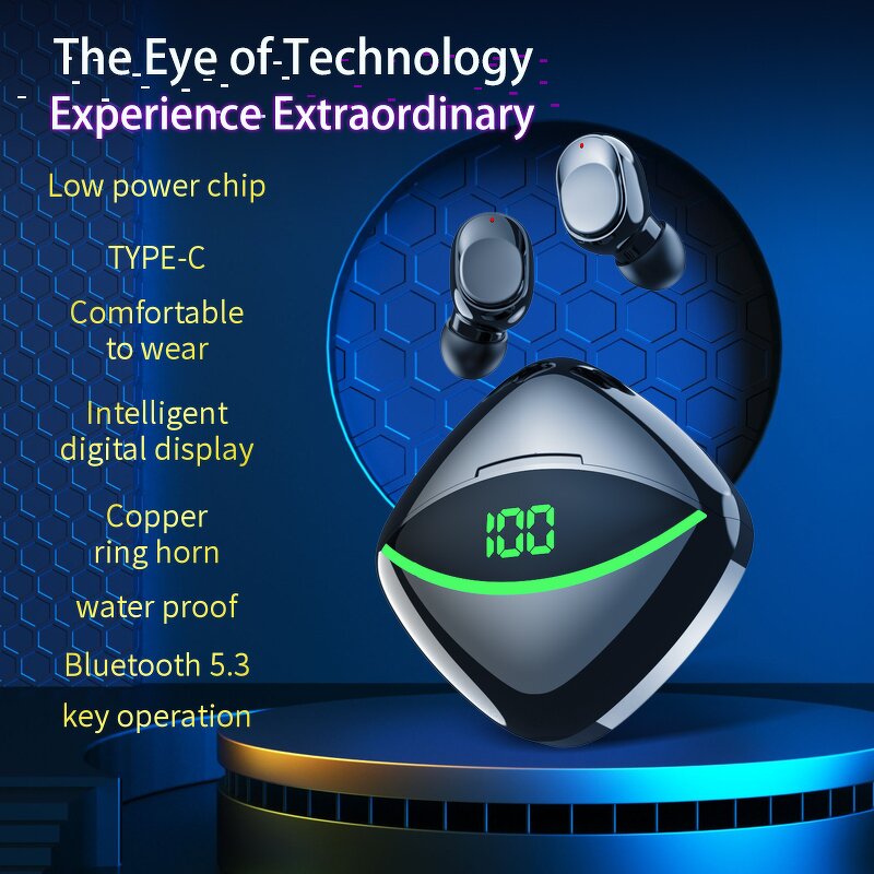 Earbuds - Manufacturer Y One True Stereo Wireless with Mic Sports ANC ENC