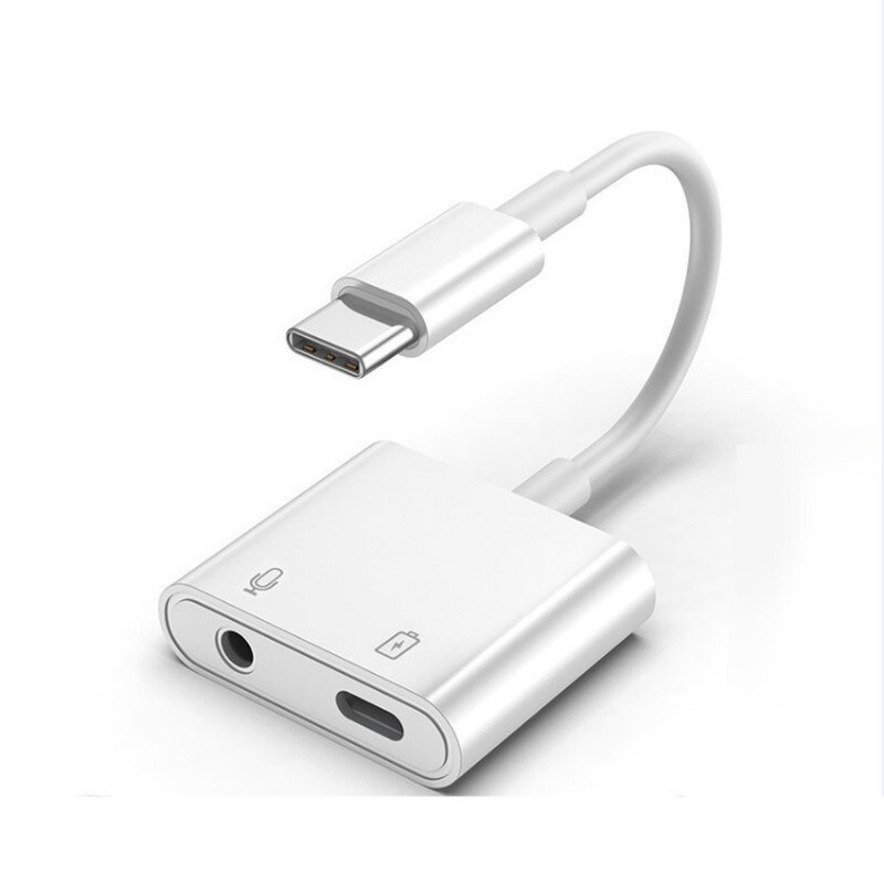 Adapter - Manufacturer 2-in-1 Type C to 3.5mm Charging Cable DC 3.5mm