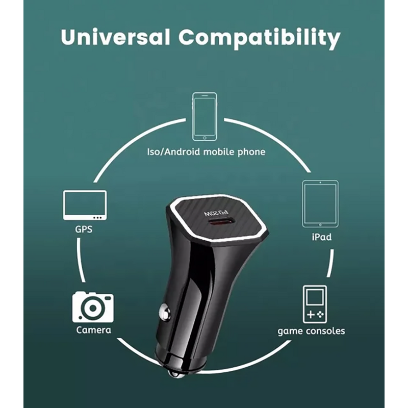 Car Charger - Manufacturer Universal PD 12W Type C USB C One Port