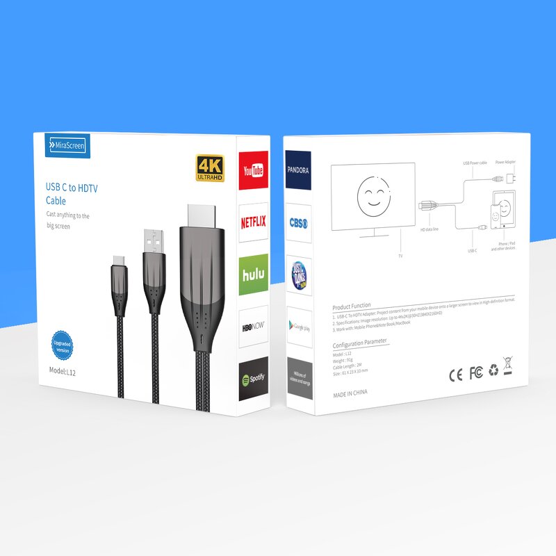 Cable - Manufacturer L12 2m 4k USB 3.1 Type c to HDTV Converter