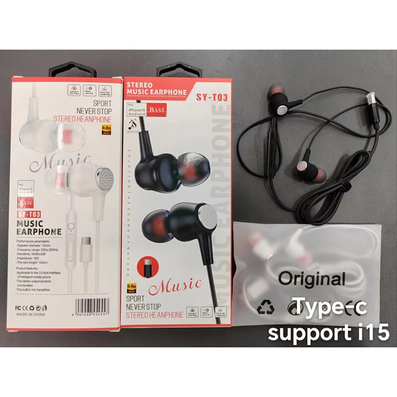 Earphone - Manufacturer Digital Audio Wired Type C for Huawei Honor Samsung