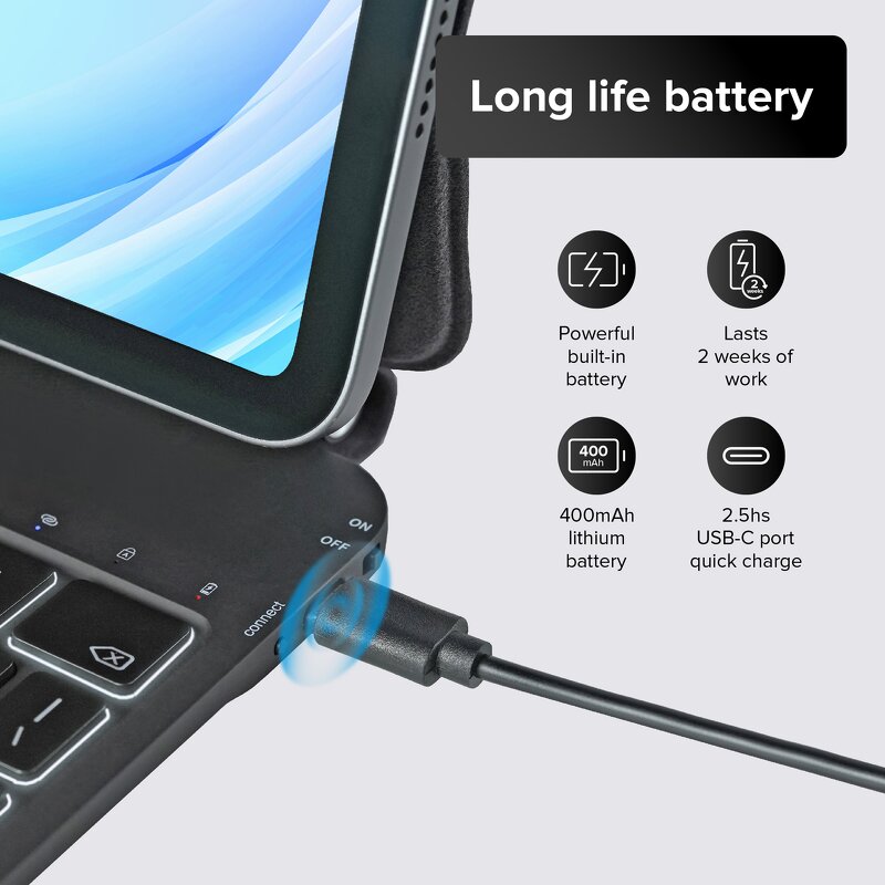 Keyboard Case - Manufacturer Floating Magnetic PU Leather for iPad Pro 12.9 11" Air5 10.9BT