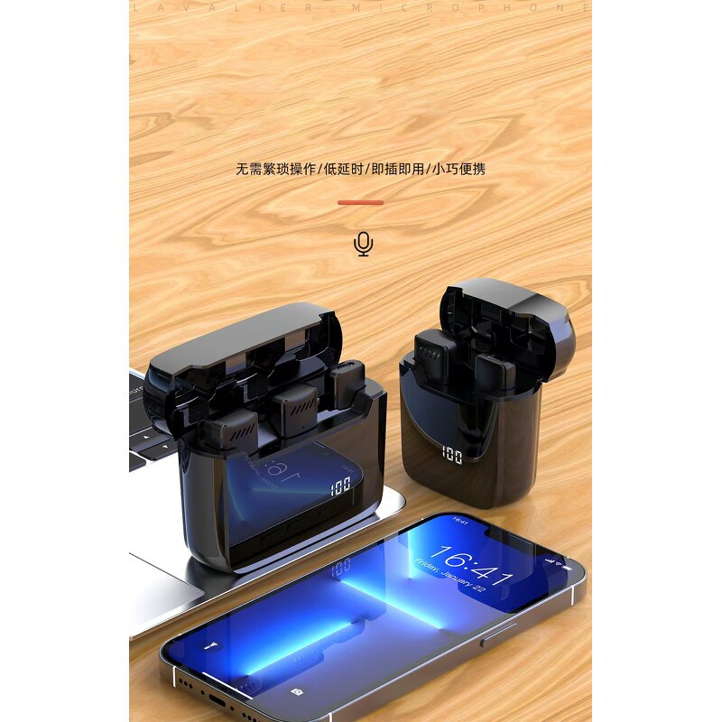 Microphone - Manufacturer S13 Wireless Lavalier Intelligent Noise Reduction