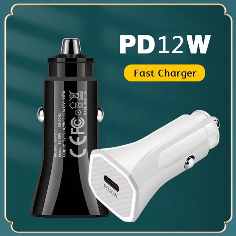 Car Charger - Manufacturer Universal PD 12W Type C USB C One Port