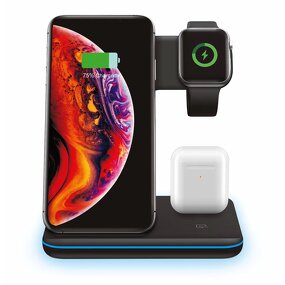 Wireless Charger - Manufacturer 3-in-1 15W Quick Fast Charging Stand Dock