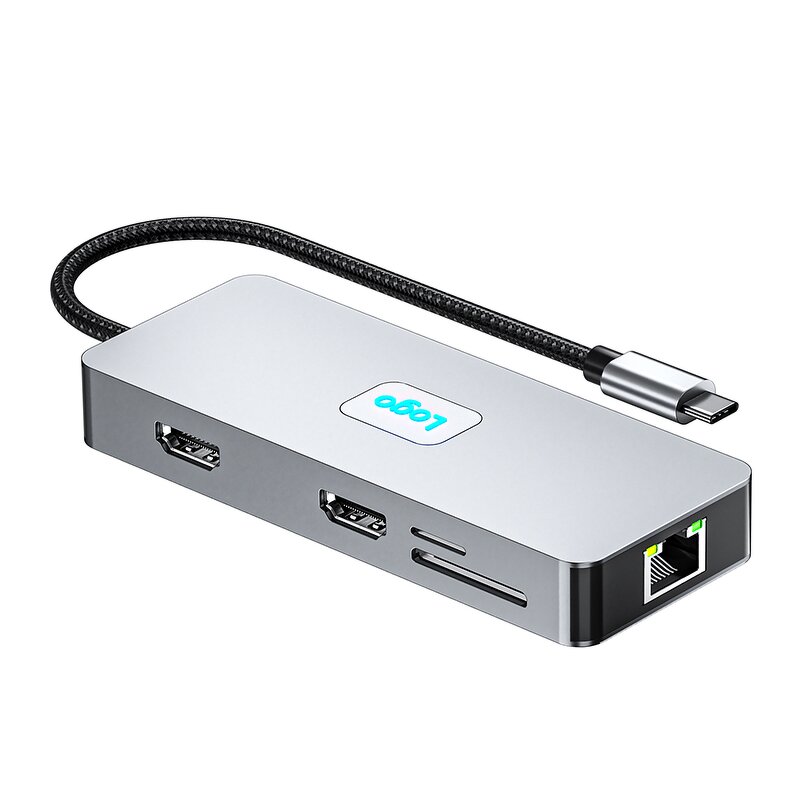 TYPE-C Hub - Manufacturer 10-in-1 3USB 3.2 HDTV 4K RJ45 1000M PD 100W