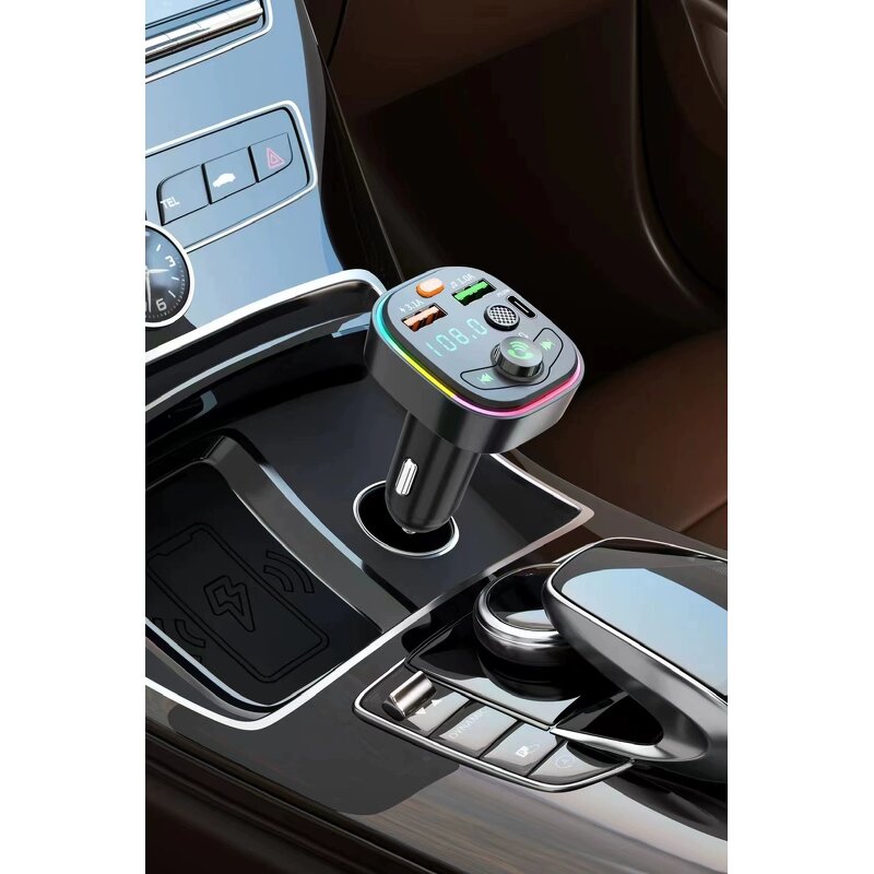 Car Charger - Manufacturer Q6 BT5.3 FM Transmitter MP3 Dual USB Type C 15W