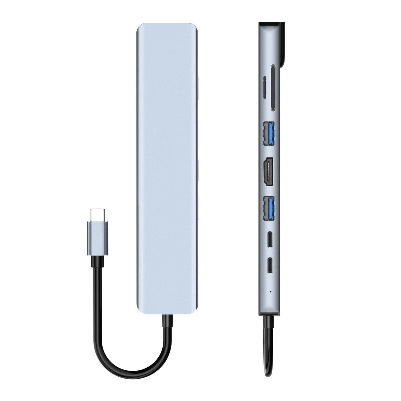 Docking Station - Manufacturer 8-in-1 24V Multiport 4K HD Ethernet TF SD USB 3.0