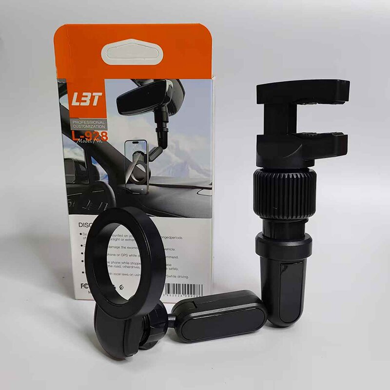 Phone Holder - Manufacturer L928 Rearview Mirror 360 Degree Rotating Magnetic