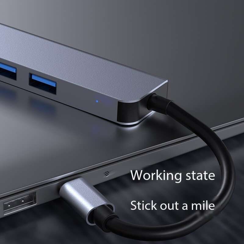 USB Hub - Manufacturer 5-in-1 Multiport 4K HDTV USB 2.0/3.0 SD TF Card Reader