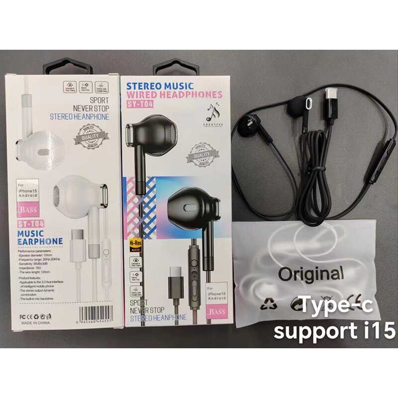 Earphone - Manufacturer Digital Audio Wired Type C for Huawei Honor Samsung