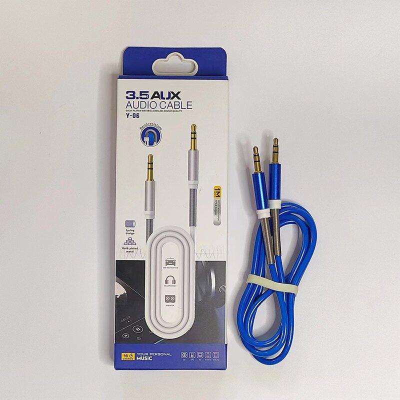 AUX Cable - Manufacturer 3FT 1Metre 3.5mm Jack Male to Male Stereo for Headphone