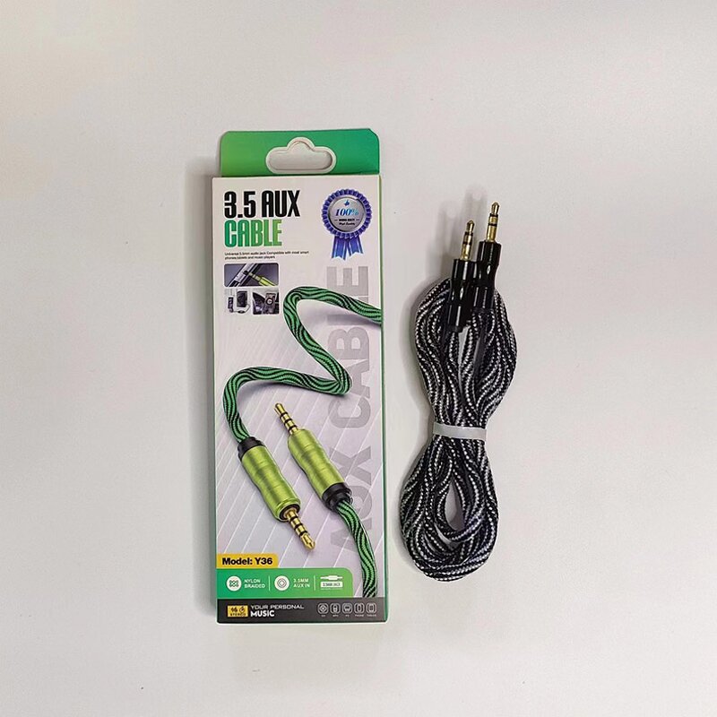 AUX Cable - Manufacturer 3FT 1Metre 3.5mm Jack Male to Male Stereo for Headphone