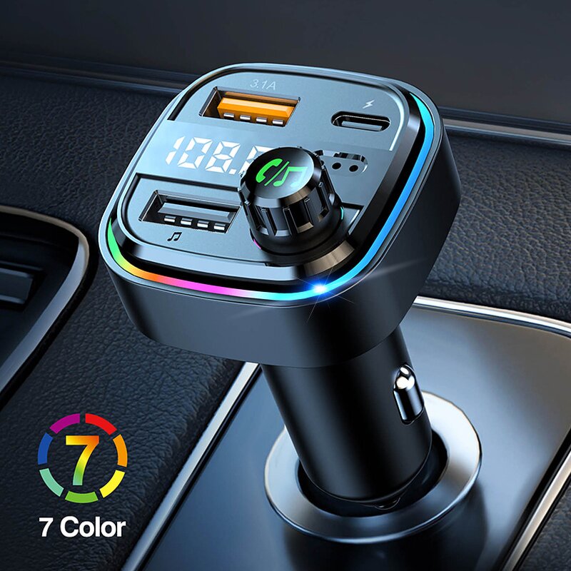 Car Charger - Manufacturer 3 Ports Dual USB FM Transmitter Wireless Stereo MP3 Player
