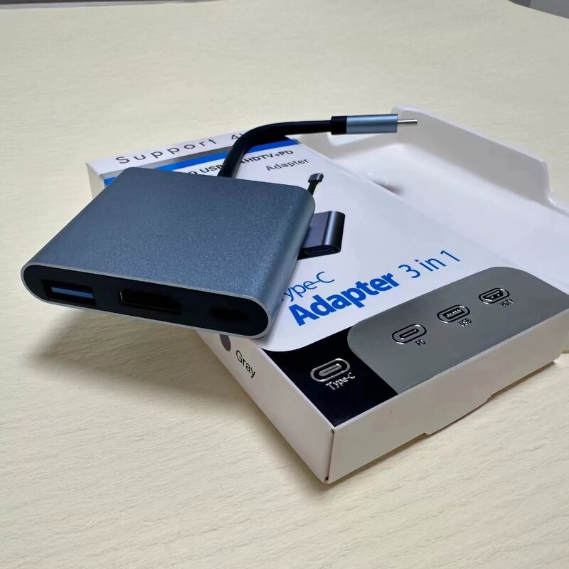 USB Hub - Manufacturer 3-in-1 Type C with HDTV Interface SD Style