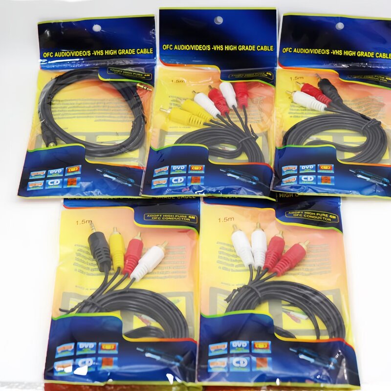 Cable - Manufacturer 1.5m 3RCA*3RCA 3.5MM to 3RCA 3.5MM to 2RCA Audio Video