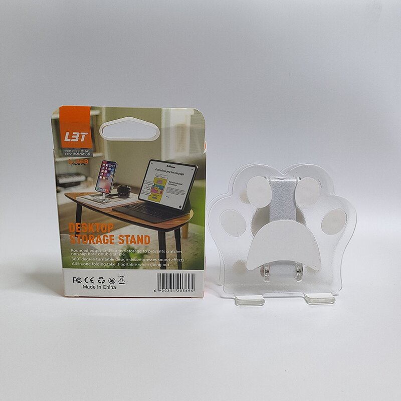 Phone Stand - Manufacturer L369 ABS Cat Tracks 360 Degree Rotatable Tablet
