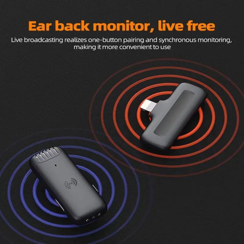 Microphone - Manufacturer J13 Wireless Lavalier Mini 2-in-1 Clip Noise Reduction