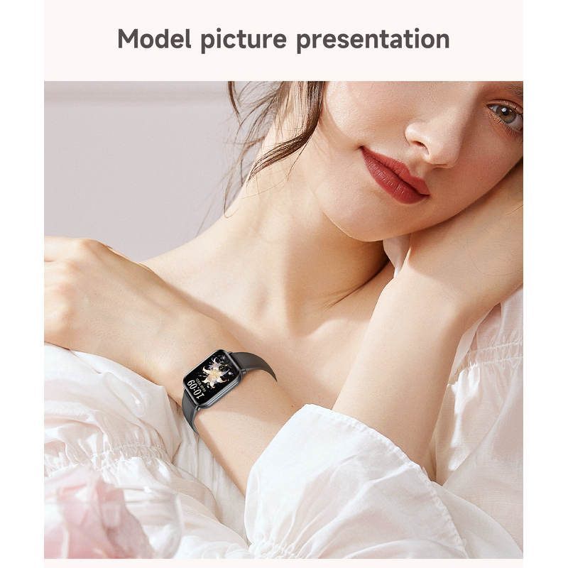 Women's Smart Watch Manufacturer - Km66 IP68 Waterproof TFT Display Fashion Sports Health IOS Call Music Information Reminder Silicone