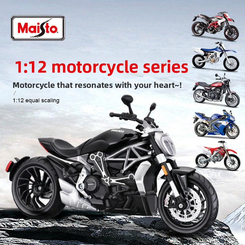 Model Motorcycle Manufacturer - Maisto 1:12 Scale Private Mold Plastic Collection Display for Ducati/KTM Christmas Gifts