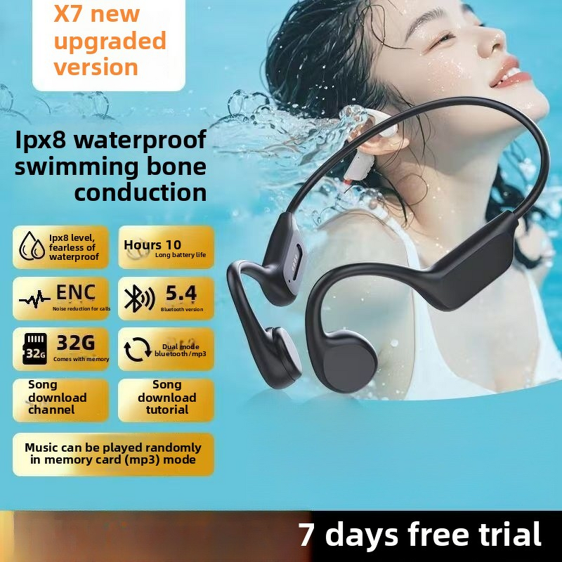 Sports Earphones Manufacturer - Professional Level 8 with 32G Waterproof Memory JL Chipset LED Bone Conduction Factory New