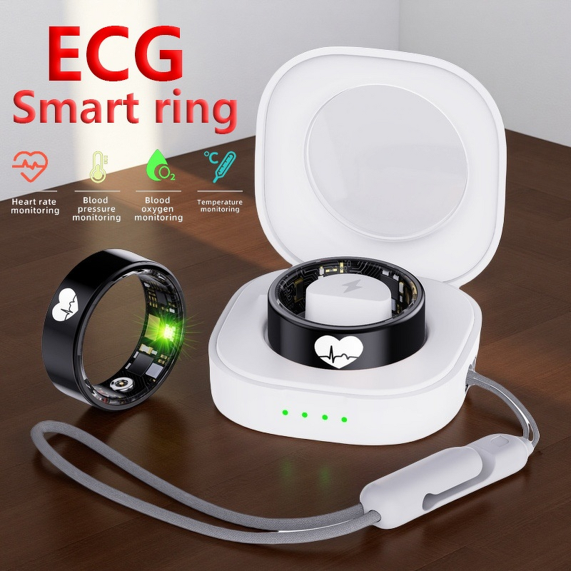 Smart Ring Manufacturer - R30 Android App Control Heart Rate Tracker HRV ECG Monitoring Blood Oxygen Sleep Temperature Tracking IP68 Wireless