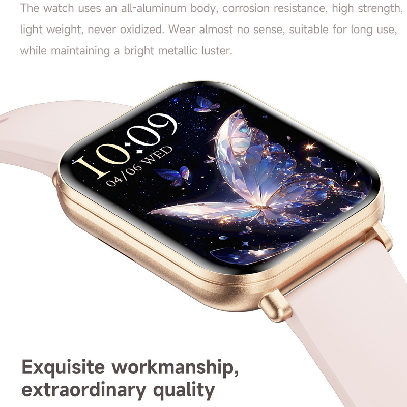 Women's Smart Watch Manufacturer - Km66 IP68 Waterproof TFT Display Fashion Sports Health IOS Call Music Information Reminder Silicone