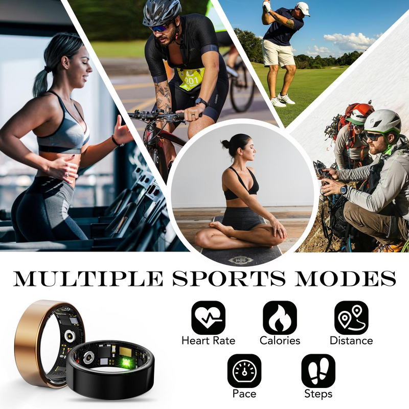 Smart Ring Manufacturer - Hot-Selling R11M Steel Case App Control Complete Certification Multiple Sports Modes Health Monitoring for Sleep Use
