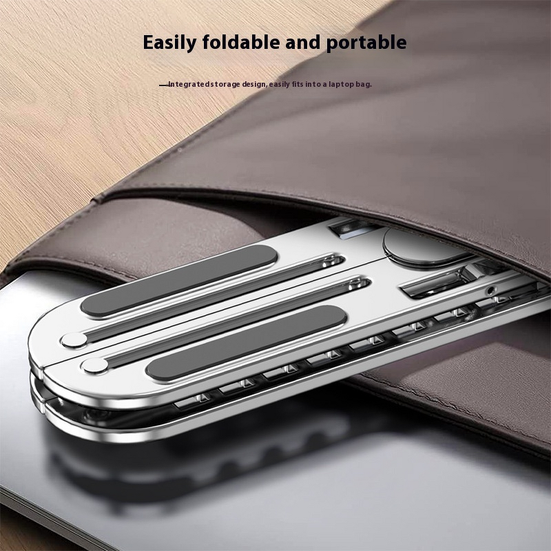 Laptop Stand Manufacturer - Wholesale Aluminum Alloy Phone Foldable Notebook Holder Cooling Fan 18inch 7-Level Tablet iPad PC