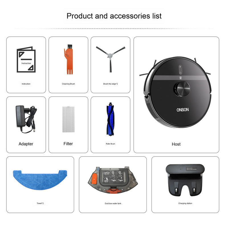 Smart Vacuum Cleaner Manufacturer - X6 Home OLED Infrared Navigation Automatic Recharging Laser Obstacle Avoidance Climbing WiFi Connectivity