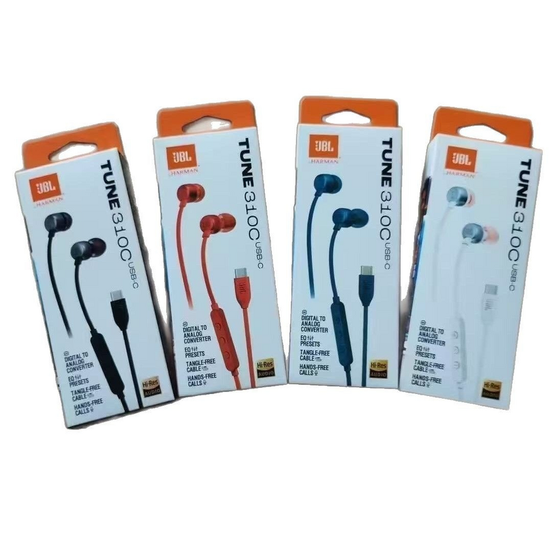 Wired In-Ear Headphones Manufacturer - JL Chipset Factory Stereo J.Bl Tune310C Type-C Interface for Music Listening on Computers