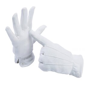 Etiquette Gloves Manufacturer - Three Tendon White Men's Women's Short Thin Breathable for Spring Summer Inspection