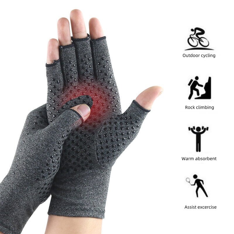 Cycling Gloves Manufacturer - Silicone Point Conditioning for Semi Finger Arthritis Outdoor Exercise
