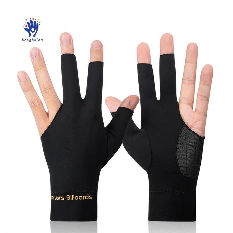 Billiards Gloves Manufacturer - Hot Selling Three Finger Spandex Elastic Wear-resistant