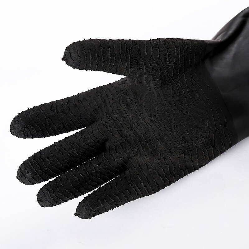 Industrial Latex Gloves Manufacturer - 35 45 55Cm Long Sleeve Natural Rubber Acid Alkali Resistant Wrinkling