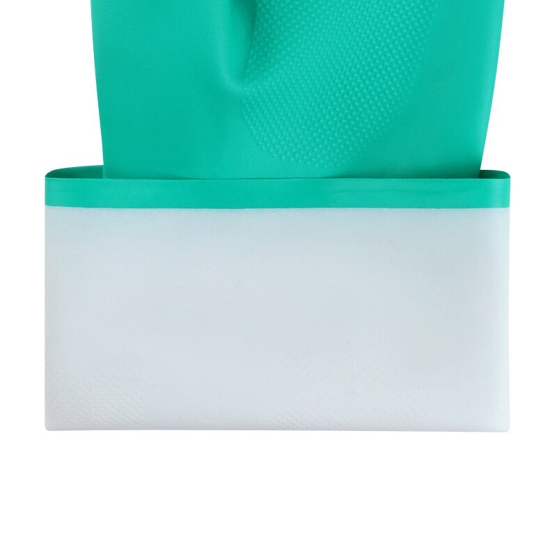 Nitrile Gloves Manufacturer - Green Oil-resistant Reusable Soft Medium for Car Cleaning Household Dishwashing