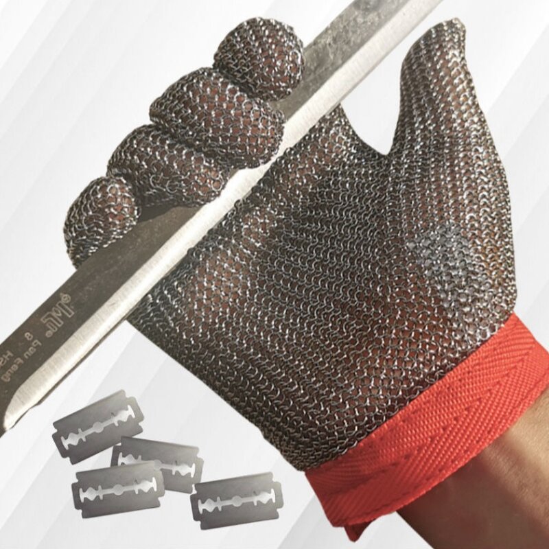 Steel Ring Gloves Manufacturer - Labor Protection Level 5 Anti-cutting Stainless Steel Mechanical Saw Bone