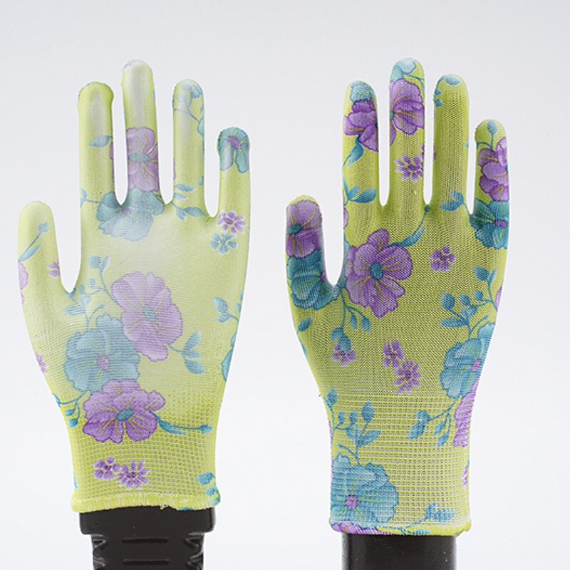 Gardening Gloves Manufacturer - Medium Women's Labor Protection Anti-static Non-slip Breathable Knitted for Housework