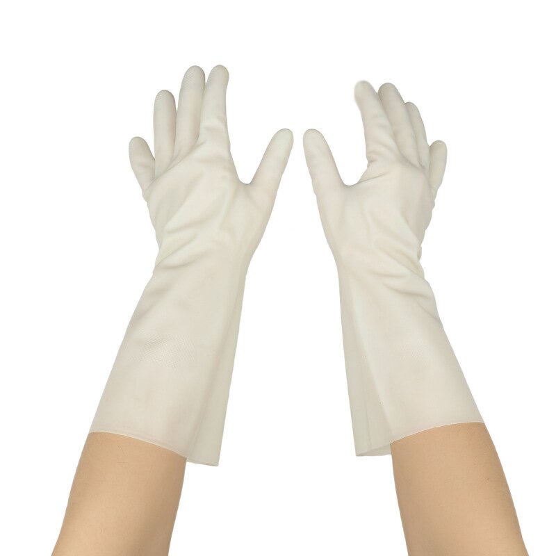 Dishwashing Gloves Manufacturer - Factory White Nitrile Food Safe Durable for Industrial Household All Seasons