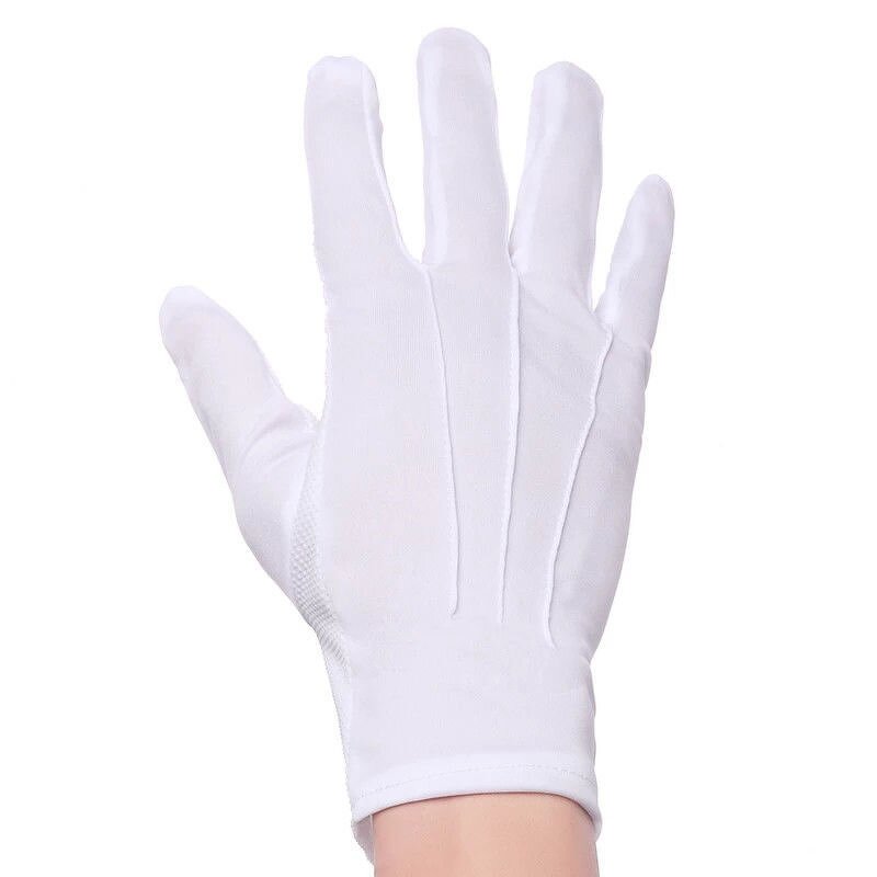 Etiquette Gloves Manufacturer - Three Tendon White Men's Women's Short Thin Breathable for Spring Summer Inspection