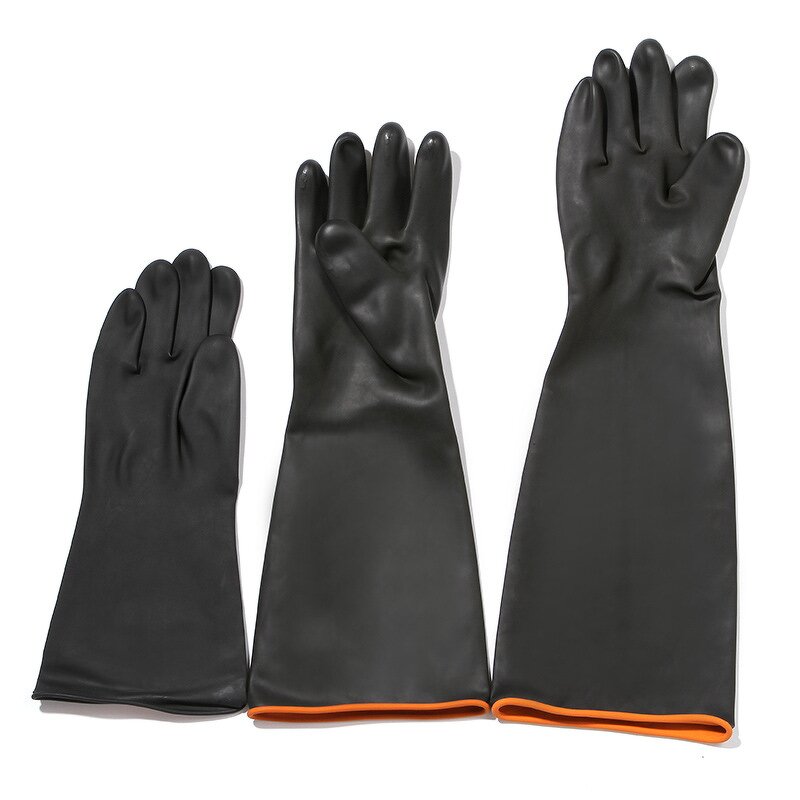 Industrial Latex Gloves Manufacturer - 35 45 55Cm High Cut Resistant Waterproof Acid Alkali Resistant