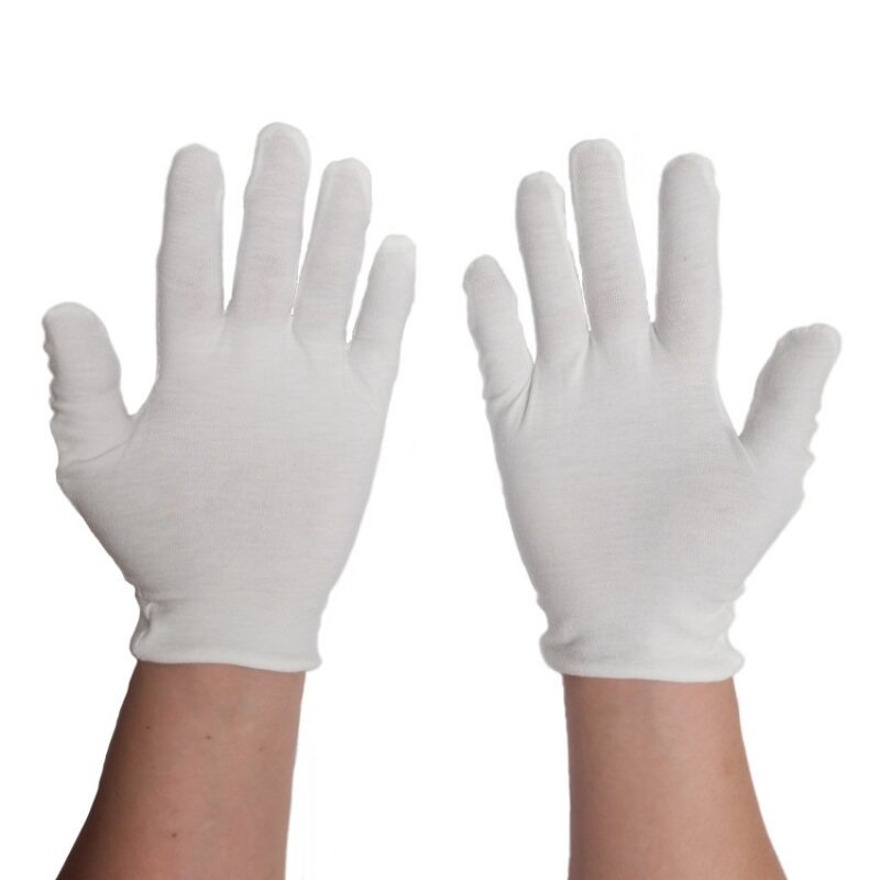 White Gloves Manufacturer - Cotton Homework Literary Play Etiquette Labor Protection Pure Cotton Jersey