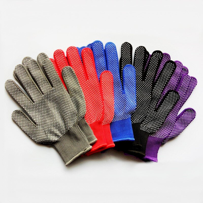 Work Gloves Manufacturer - Wholesale 13G Colored Anti-slip Particle Elastic Breathable for Construction Safety