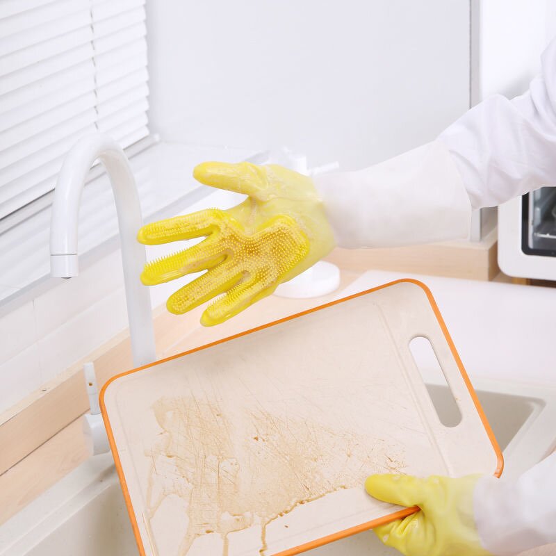 Dishwashing Gloves Manufacturer - Kitchen Silicone Brush Household Cleaning Pet Brush