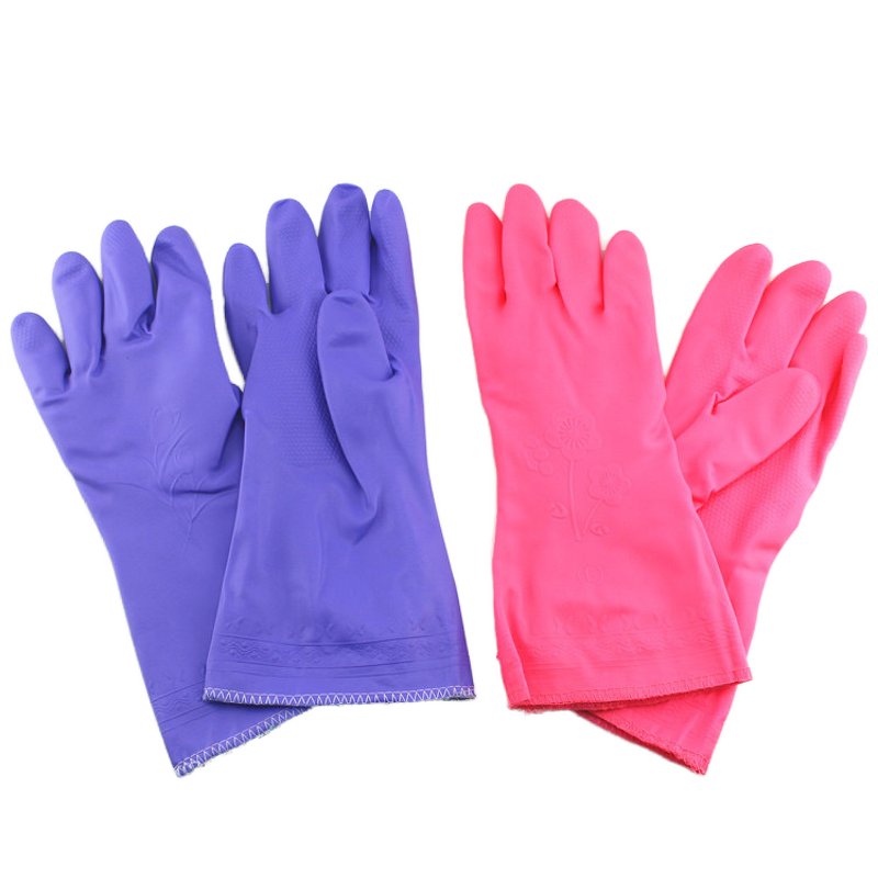 Cleaning Gloves Manufacturer - Winter Plush PVC Medium Thickness Waterproof Non-slip Wear-resistant for Dishwashing Laundry
