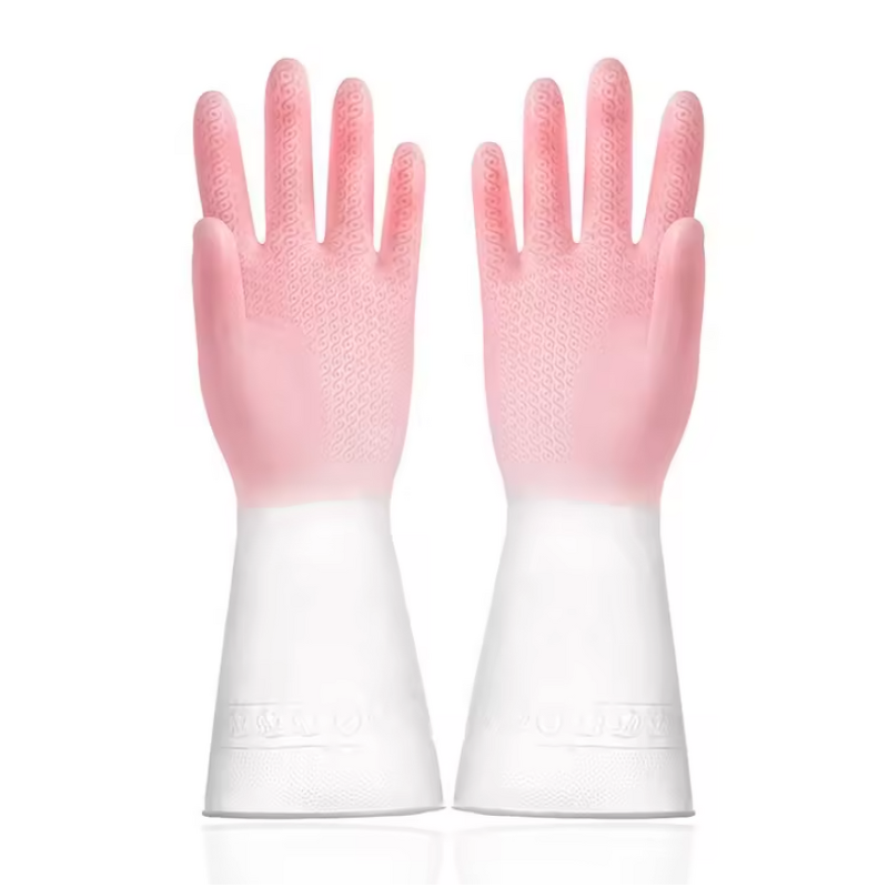 Dishwashing Gloves Manufacturer - Morandi Gradient Colour Household Kitchen Short Waterproof Non-slip